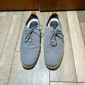 Mens gray knit Cole Haan Zerogrand dress/casual shoes